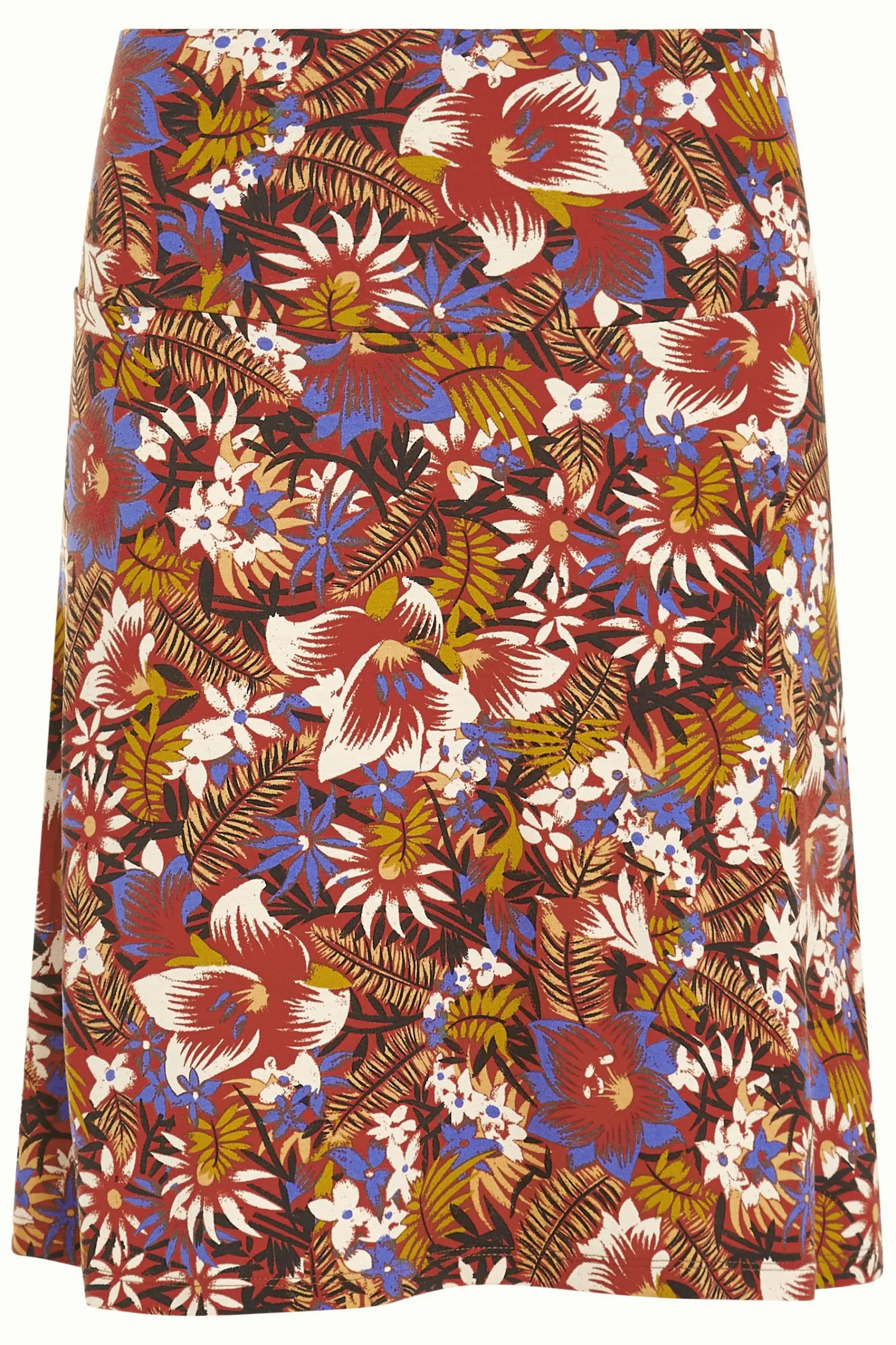 King Louie Rokken|Border Skirt Madeleine Sienna Red