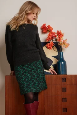 King Louie Rokken|Border Skirt Marvin Para Green