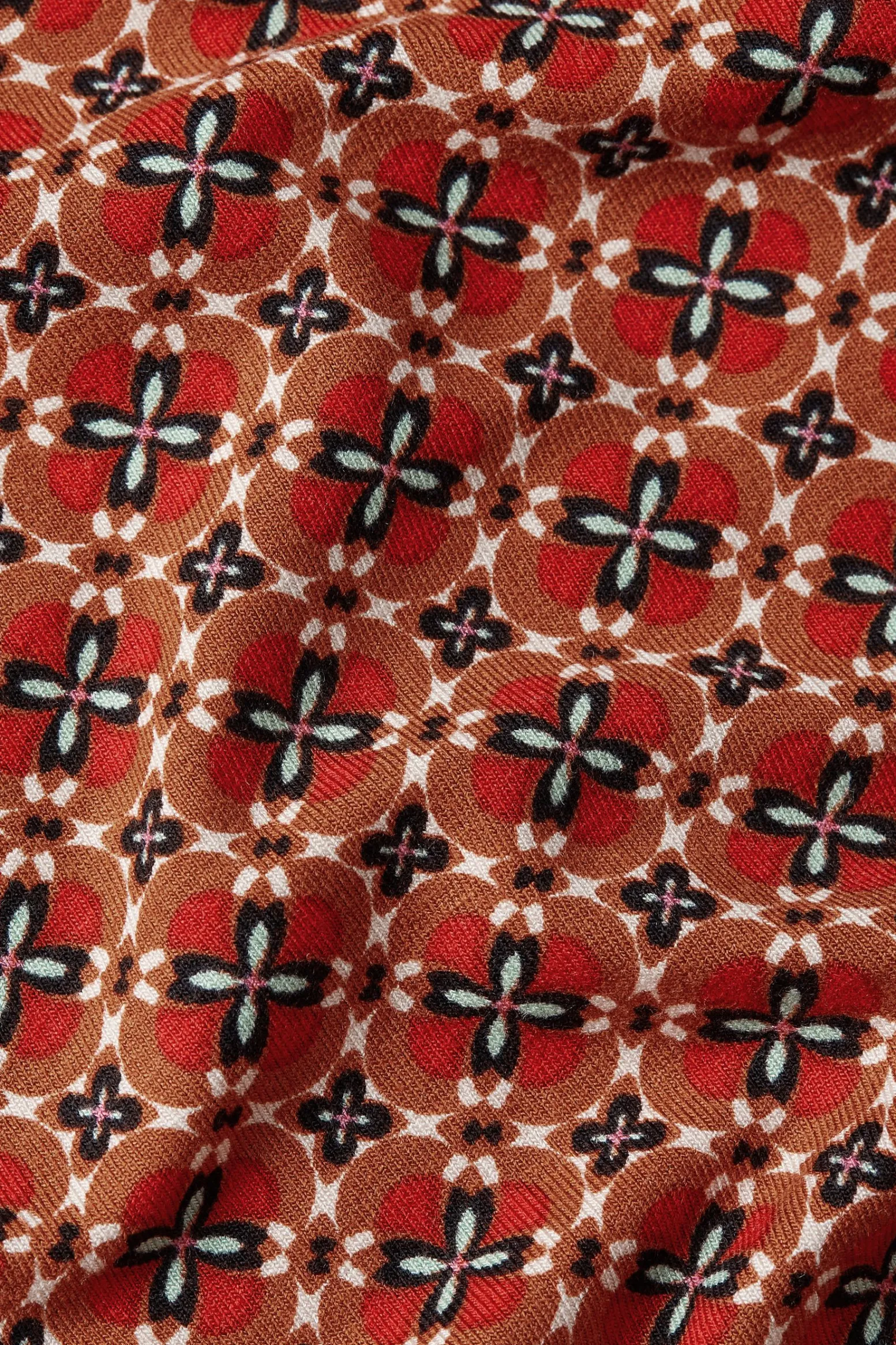 King Louie Rokken|Border Skirt Miro Jalapeno Red