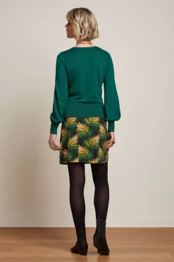King Louie Rokken|Border Skirt Ornette Pine Green