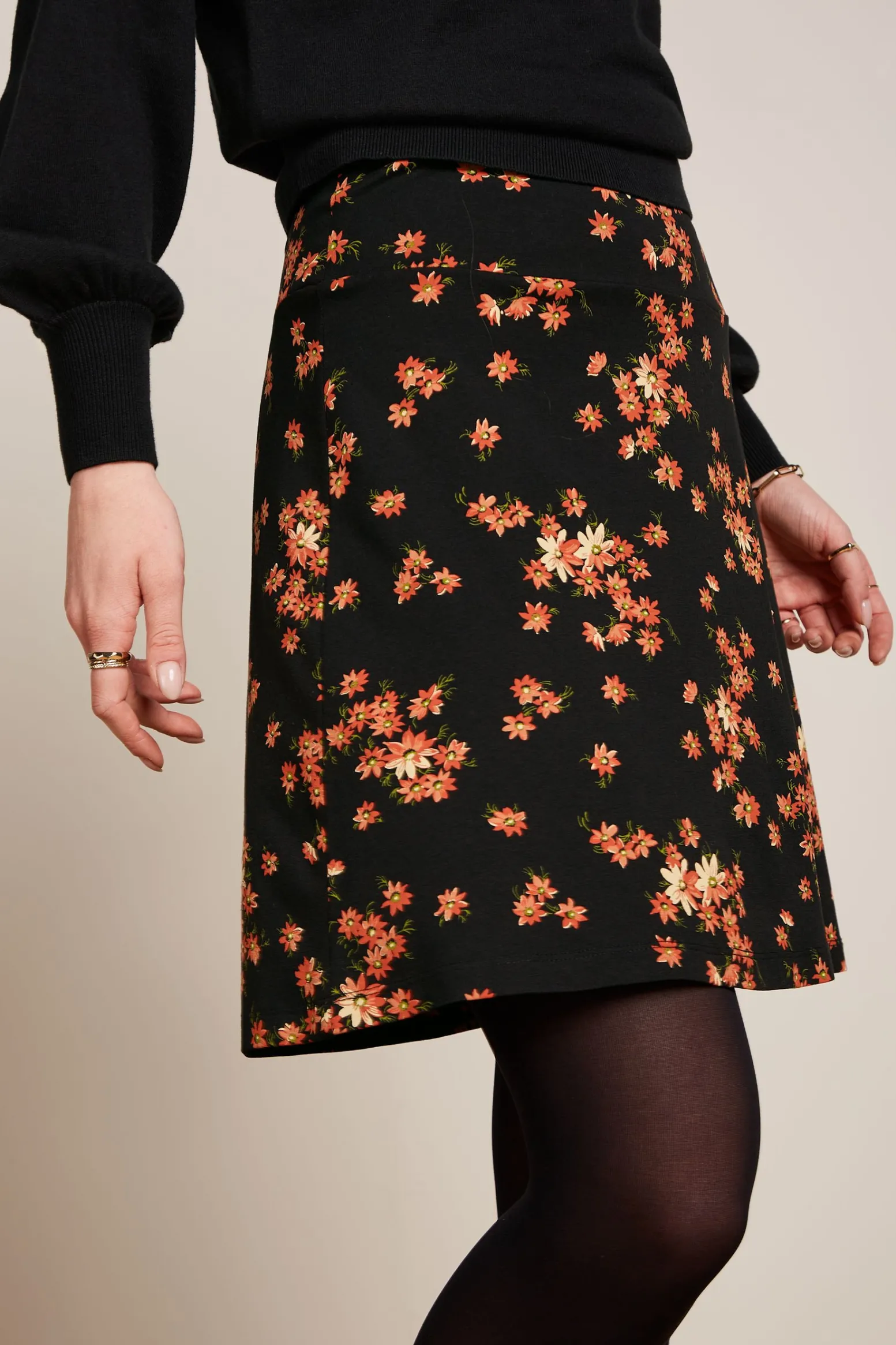 King Louie Rokken|Border Skirt Rivera Black