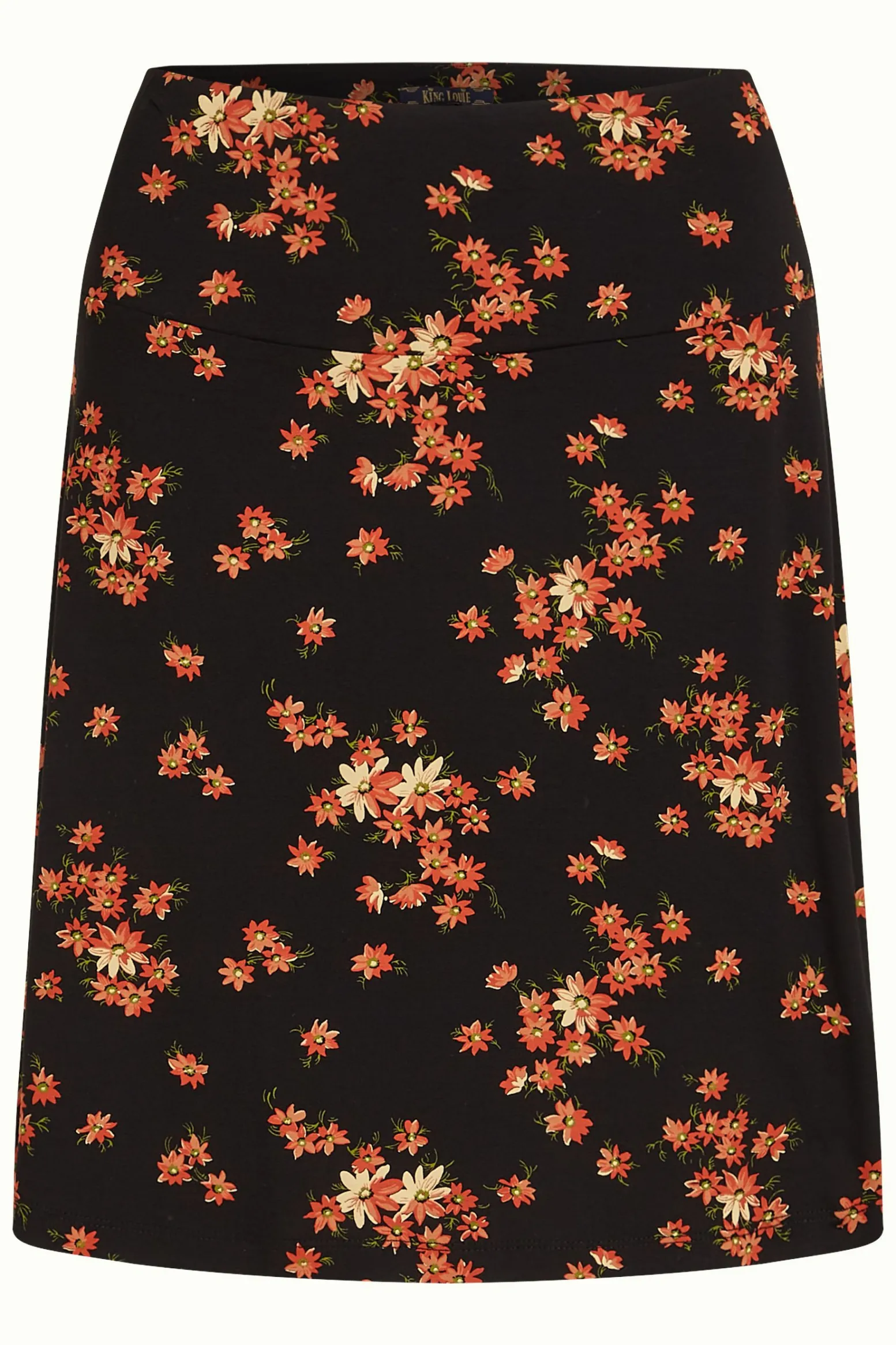 King Louie Rokken|Border Skirt Rivera Black