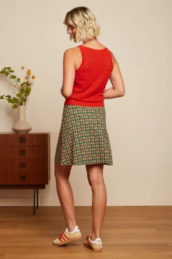 King Louie Rokken|Border Skirt Rondine Ponderosa Green