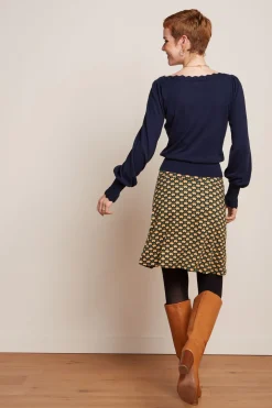 King Louie Rokken|Border Skirt Valet Streeple Blue