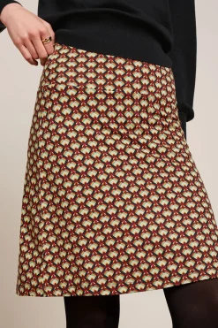 King Louie Rokken|Border Skirt Valet Cabernet Red