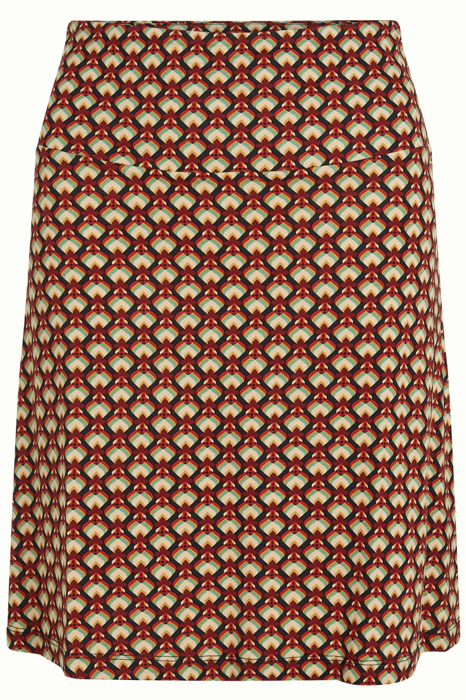 King Louie Rokken|Border Skirt Valet Cabernet Red