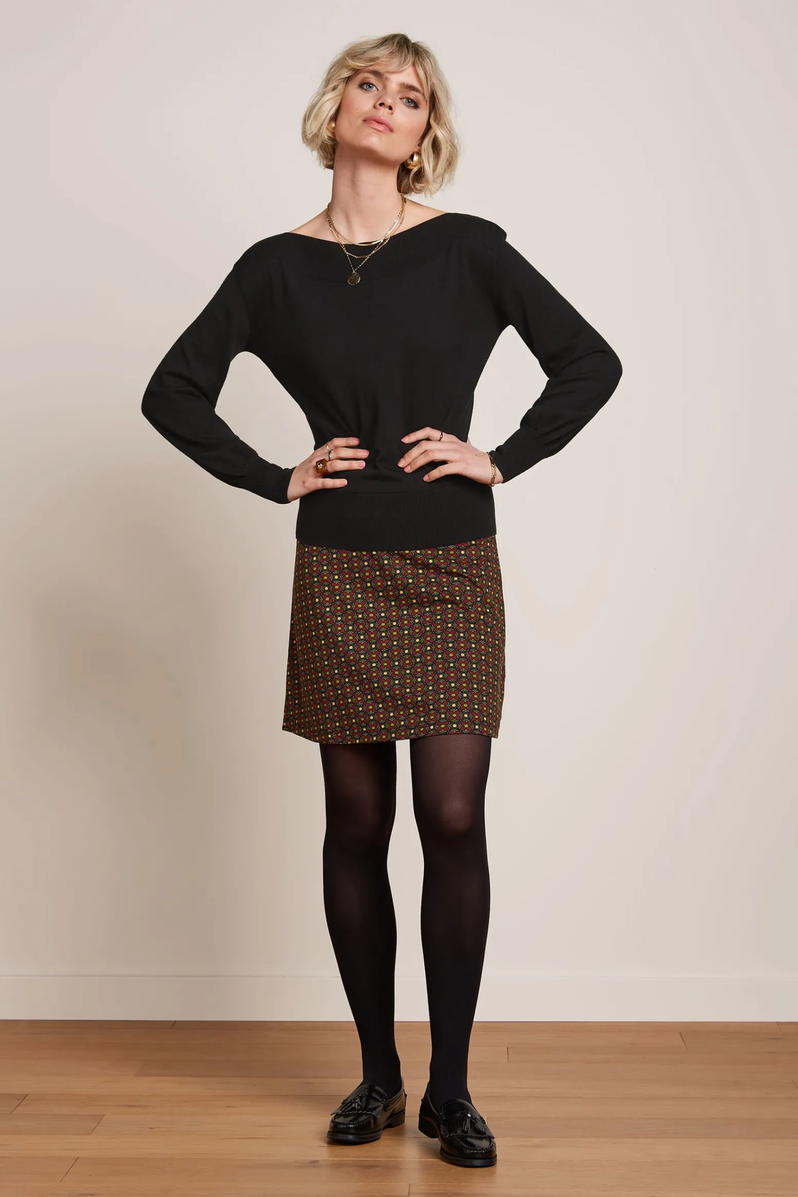 King Louie Rokken|Border Skirt Valley Cabernet Red