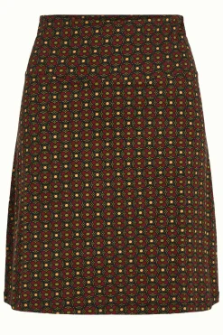 King Louie Rokken|Border Skirt Valley Cabernet Red