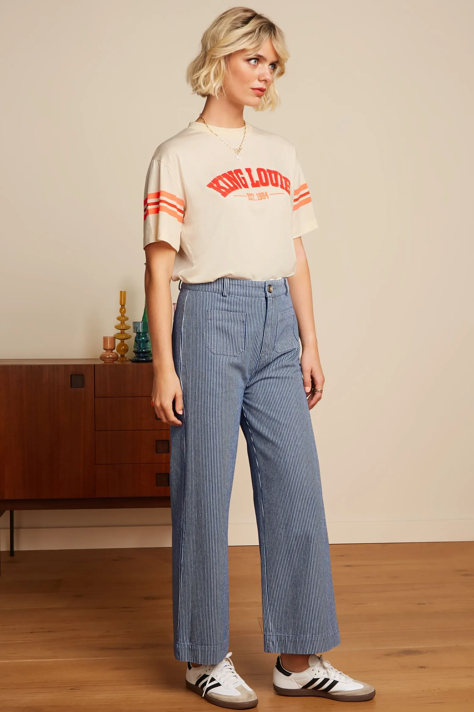 King Louie Tops & Shirts|Boxy Tee Cream