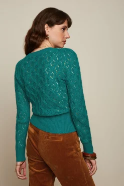 King Louie Vesten|Cardi Puff Borgo Ponderosa Green