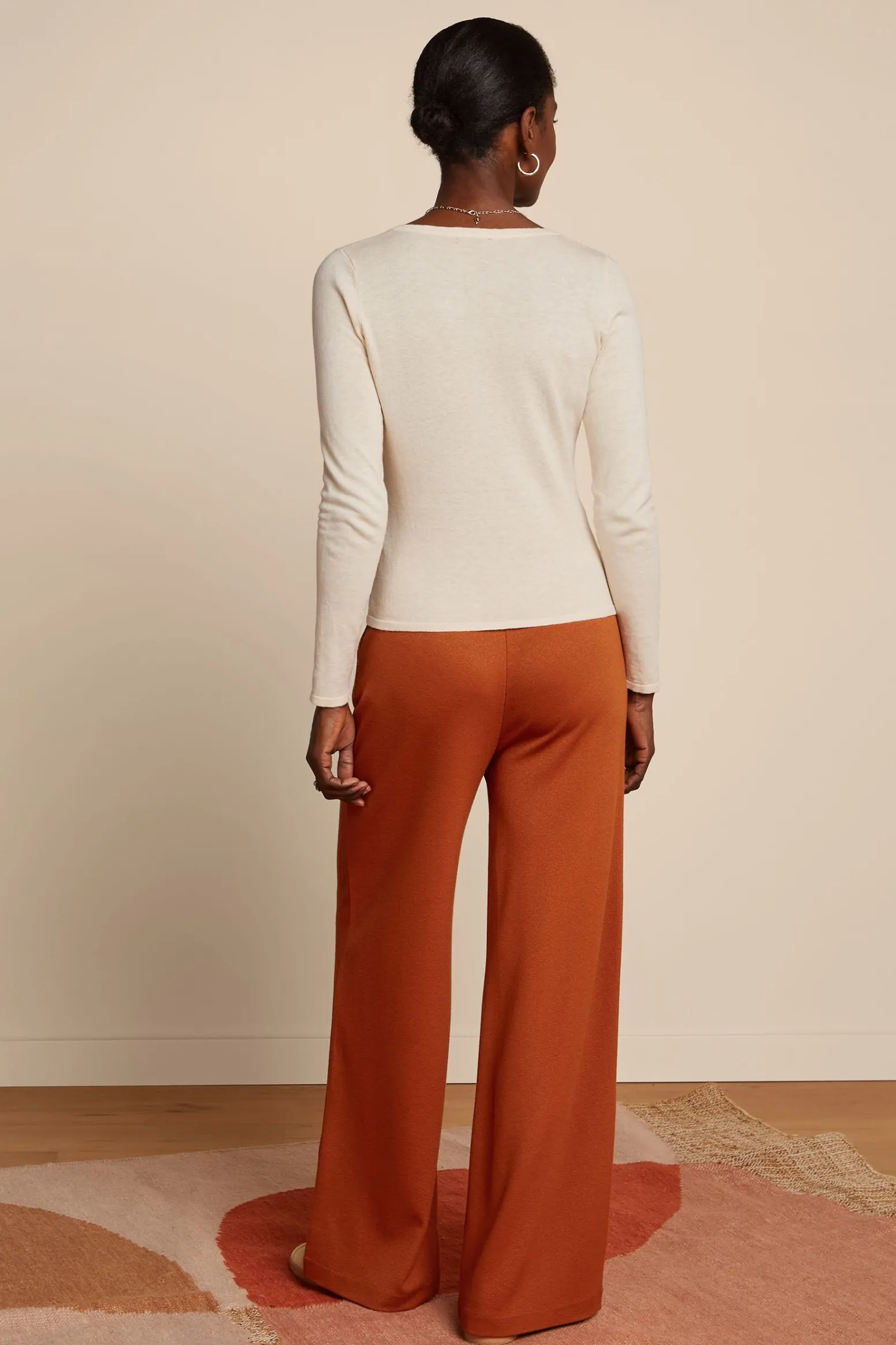 King Louie Vesten|Cardi Roundneck Cocoon Cream