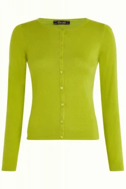 King Louie Vesten|Cardi Roundneck Cocoon Citronelle Yellow
