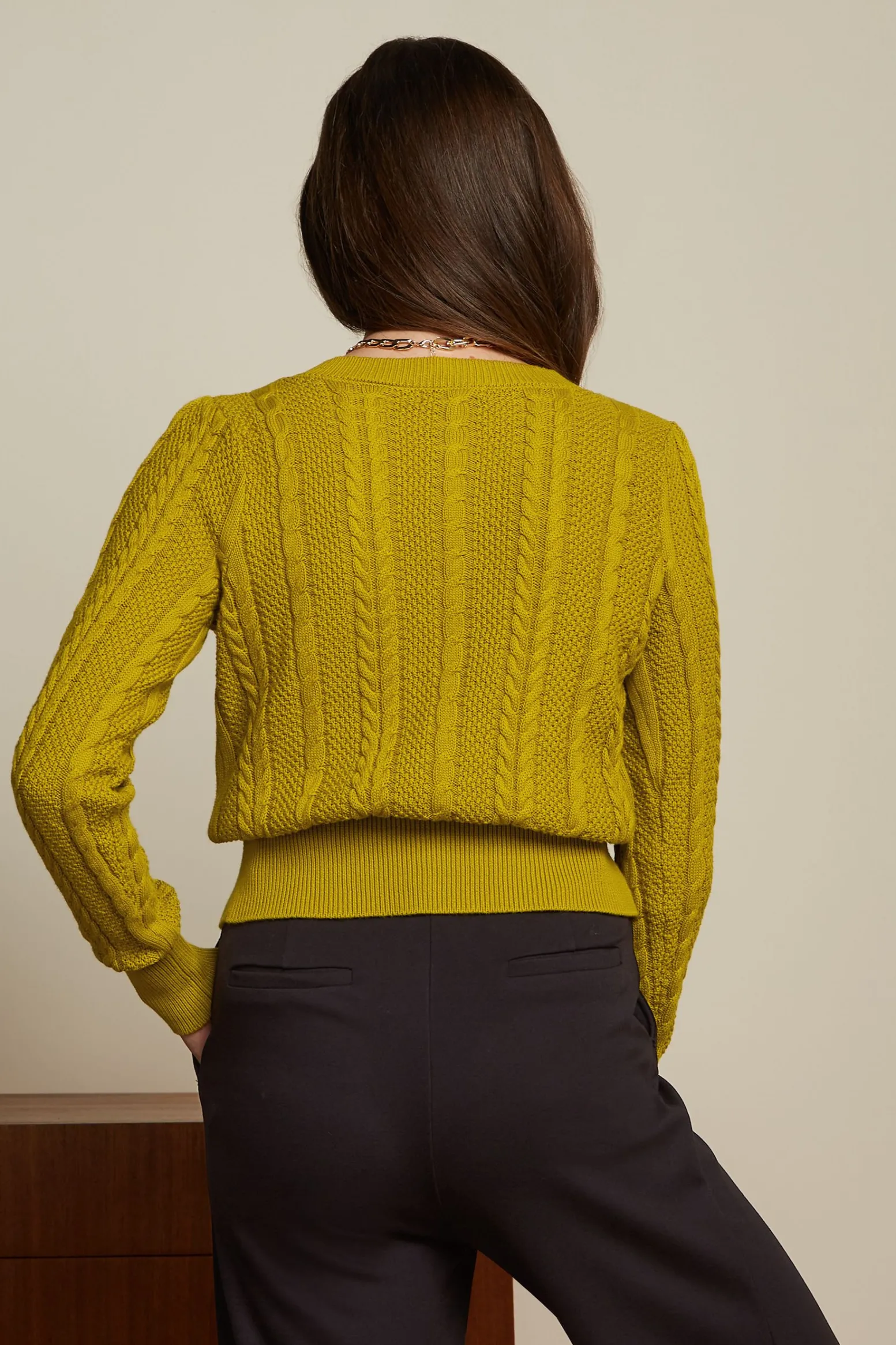 King Louie Vesten|Cardi Roundneck Euphoria Curry Yellow