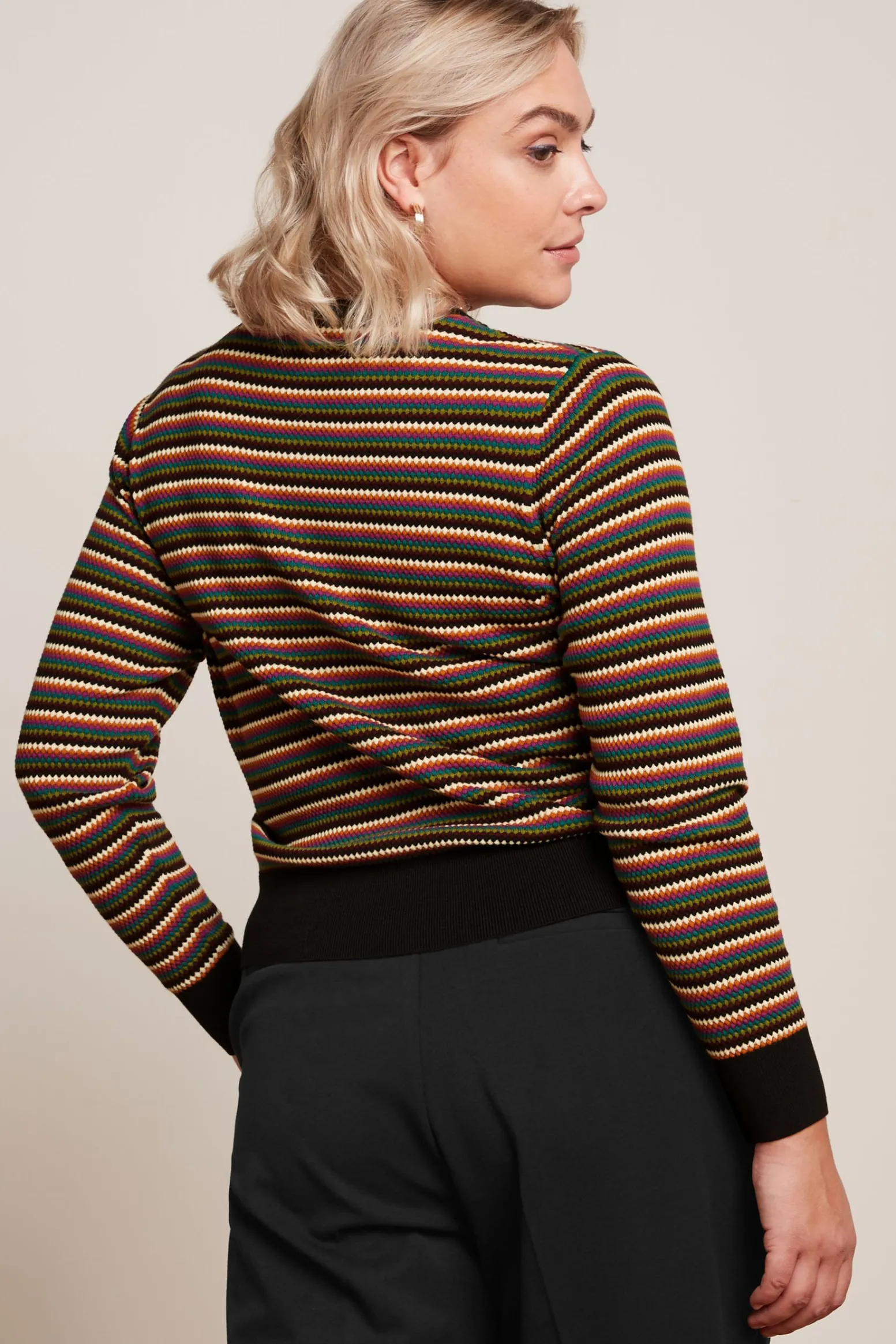 King Louie Vesten|Cardi Roundneck Gilmour Black