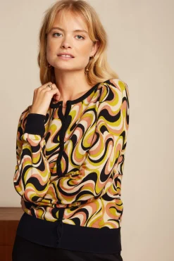 King Louie Vesten|Cardi Roundneck Manic Spring Yellow