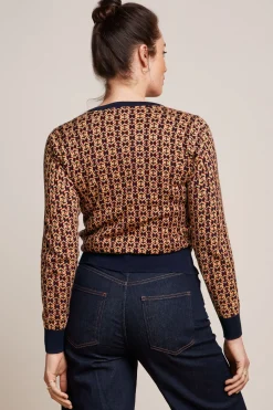 King Louie Vesten|Cardi Roundneck Ripley Evening Blue
