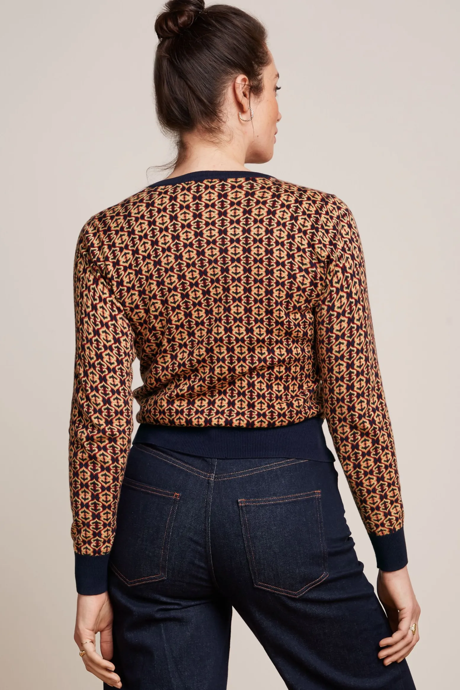 King Louie Vesten|Cardi Roundneck Ripley Evening Blue