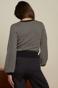 King Louie Vesten|Cardi V Bell Violette Black