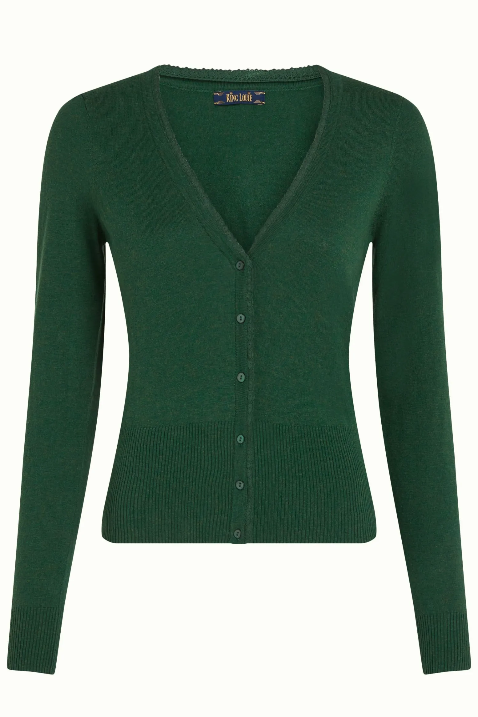 King Louie Vesten|Cardi V Cocoon Forest Green