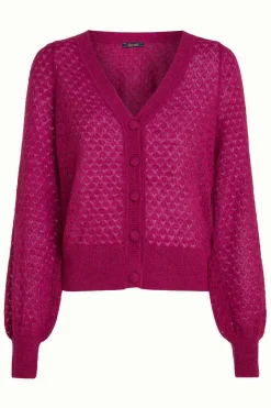 King Louie Vesten|Cardi V Deco Vivid Purple
