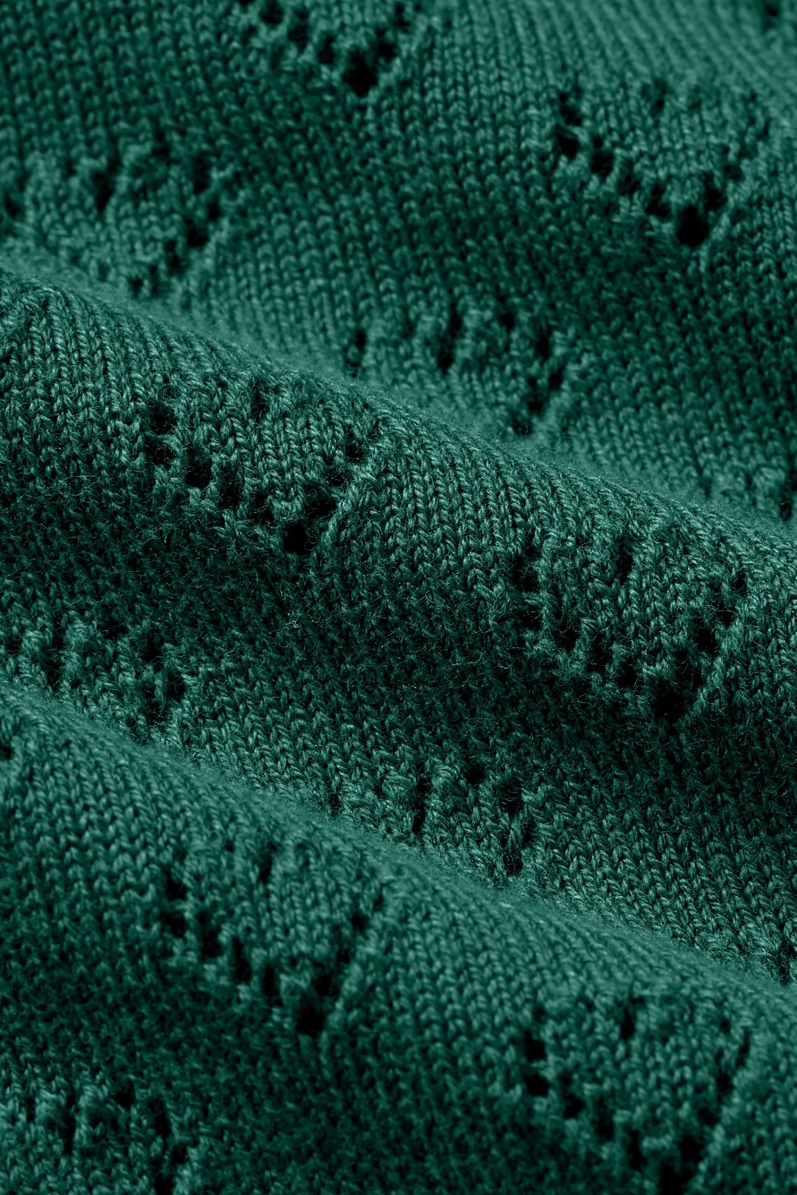 King Louie Vesten|Cardi V Heart Ajour BCI Peacock Green