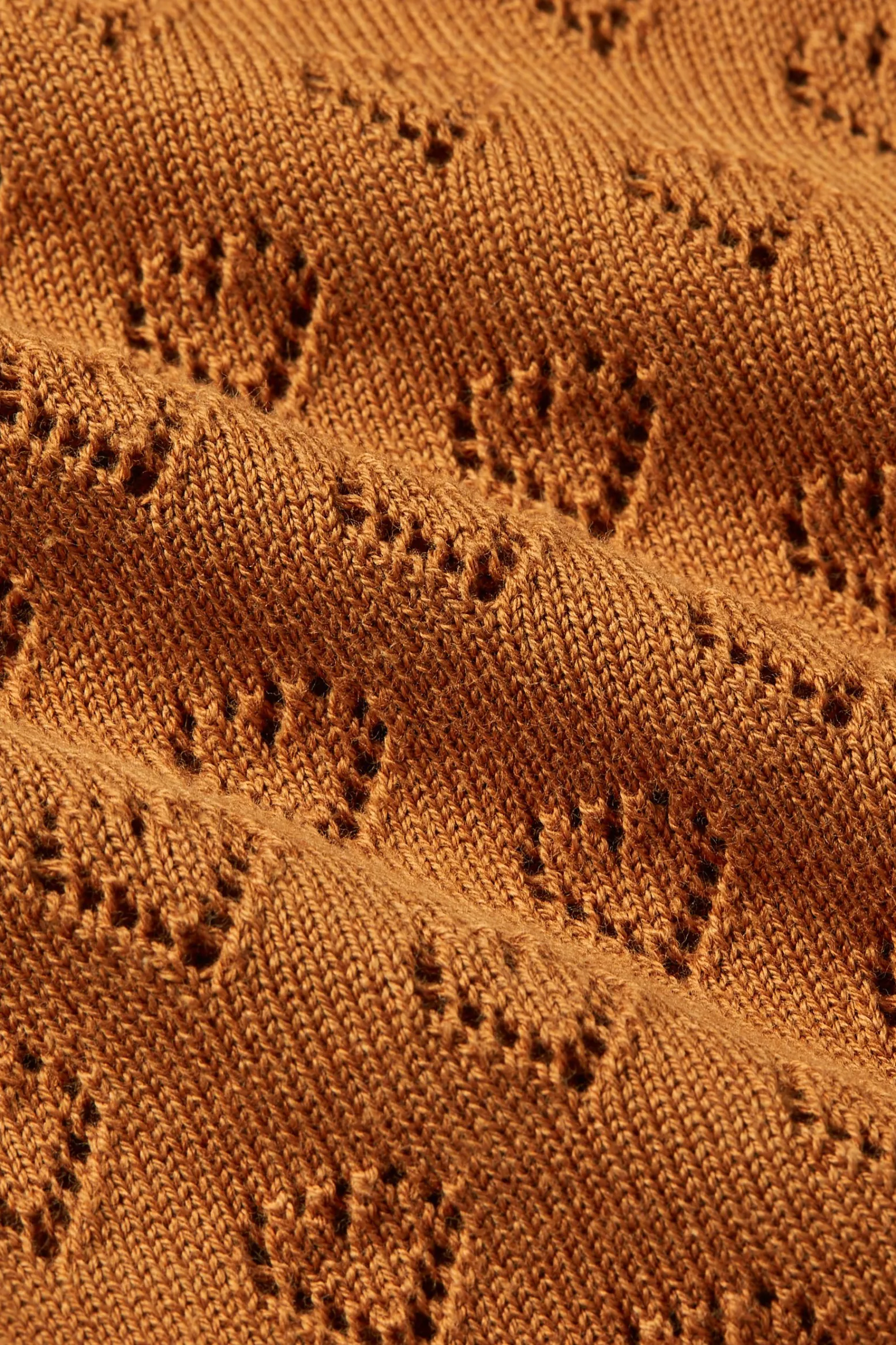 King Louie Vesten|Cardi V Heart Ajour BCI Maple Orange