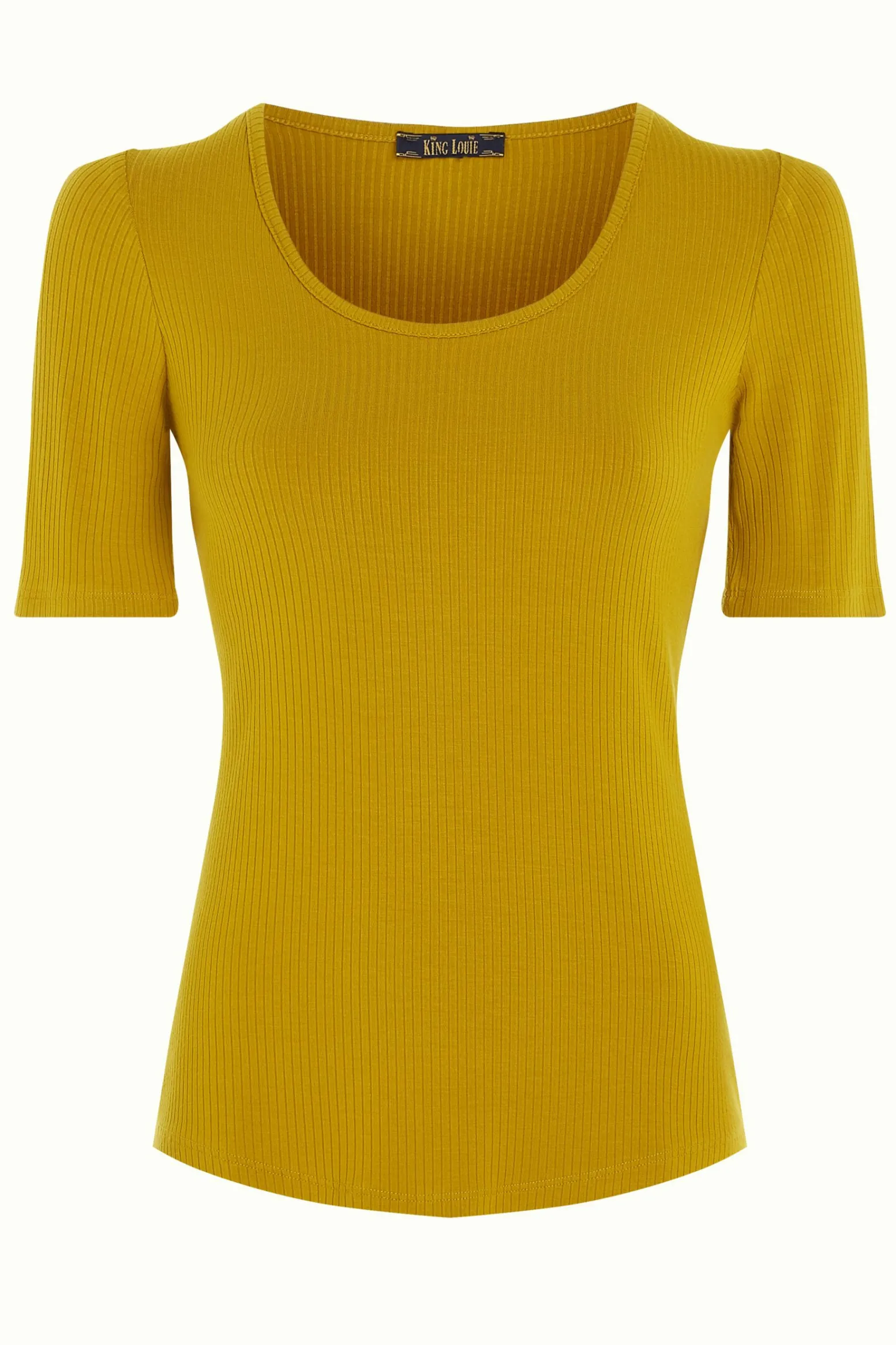King Louie Tops & Shirts|Carice Top Uni Rib Curry Yellow