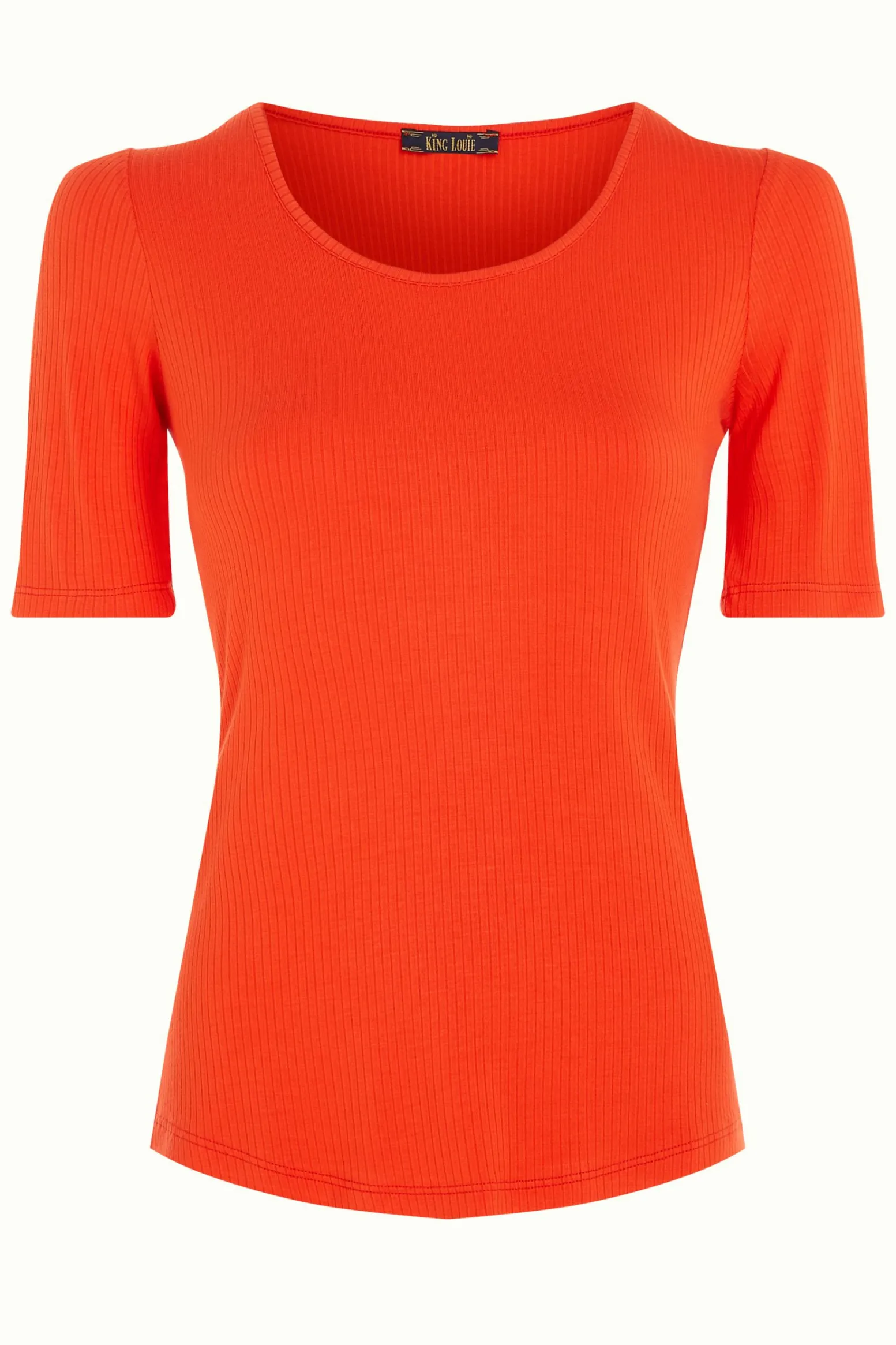 King Louie Tops & Shirts|Carice Top Uni Rib Sun Orange