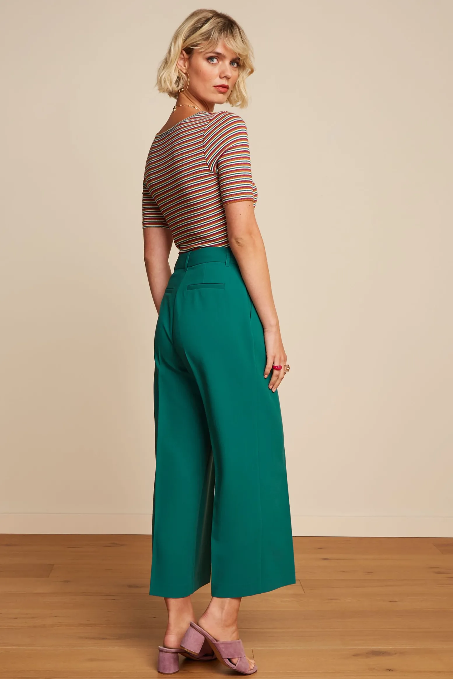 King Louie Tops & Shirts|Carice V Top Jones Stripe Ponderosa Green