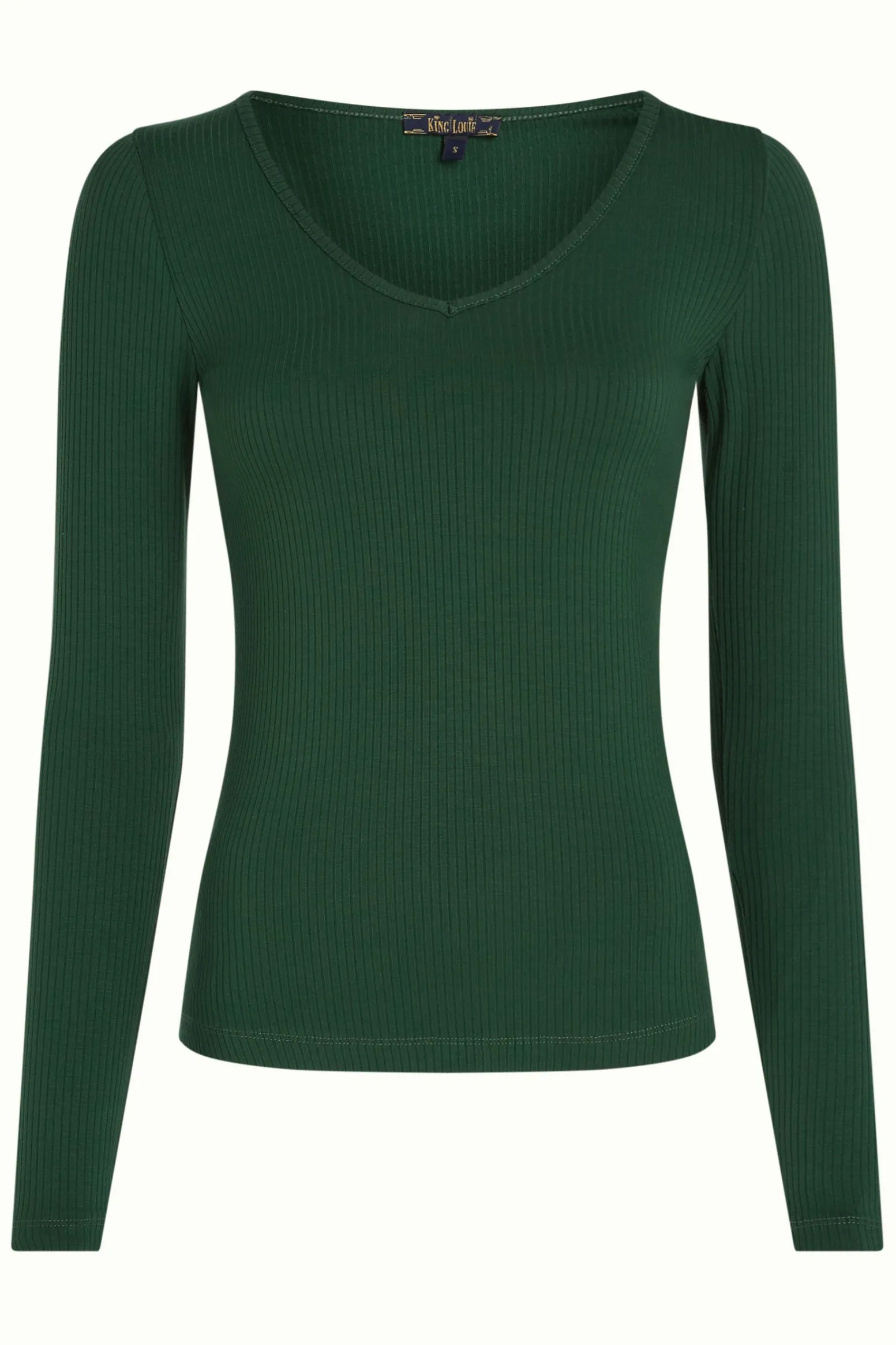 King Louie Tops & Shirts|Carice V Top Uni Rib Forest Green