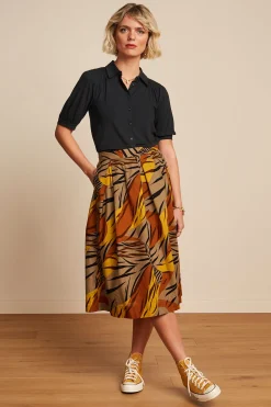 King Louie Blouses|Carina Blouse Ecovero Light Black