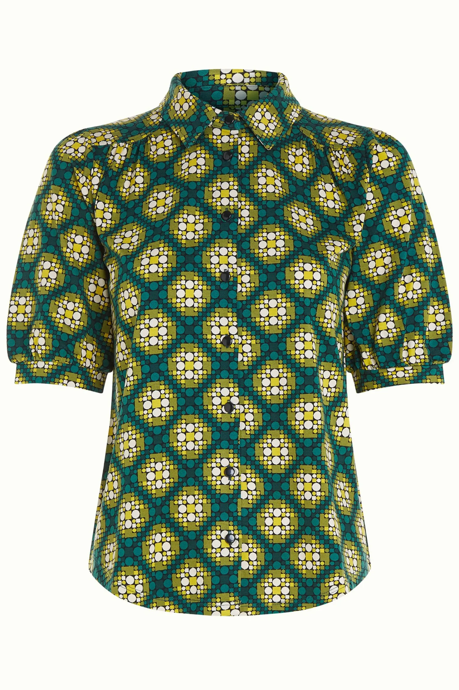 King Louie Blouses|Carina Blouse Kirby Para Green