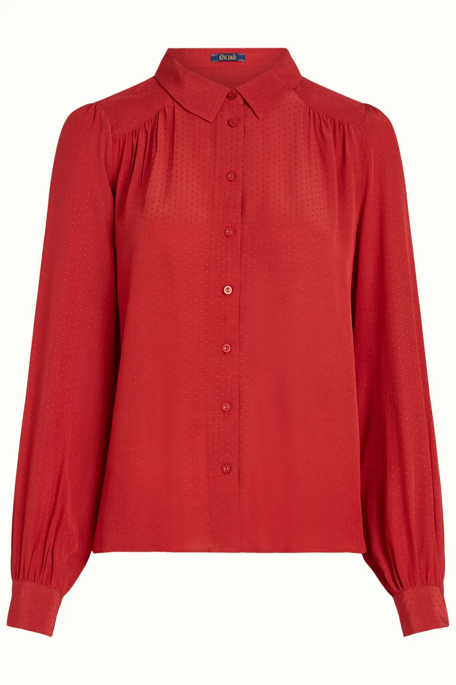 King Louie Blouses|Carina Blouse Sista Terra Red