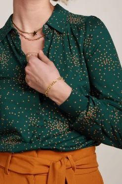 King Louie Blouses|Carina Blouse Valentine Pine Green