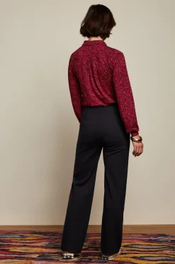 King Louie Blouses|Carina Blouse Vinti Cherry Red
