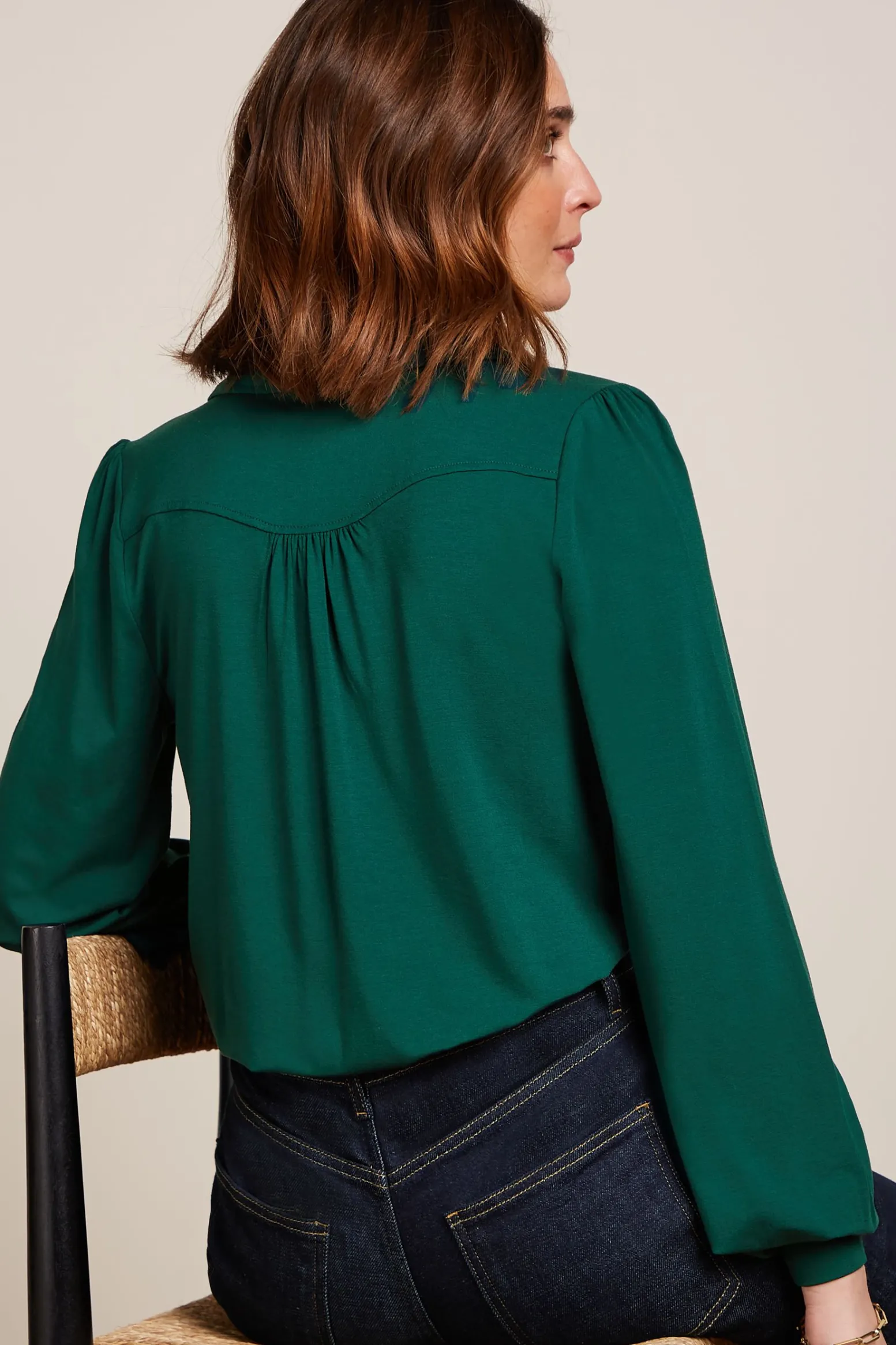 King Louie Blouses|Carina Blouse Viscose Light Urban Green