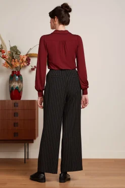 King Louie Blouses|Carina Blouse Viscose Light Cabernet Red