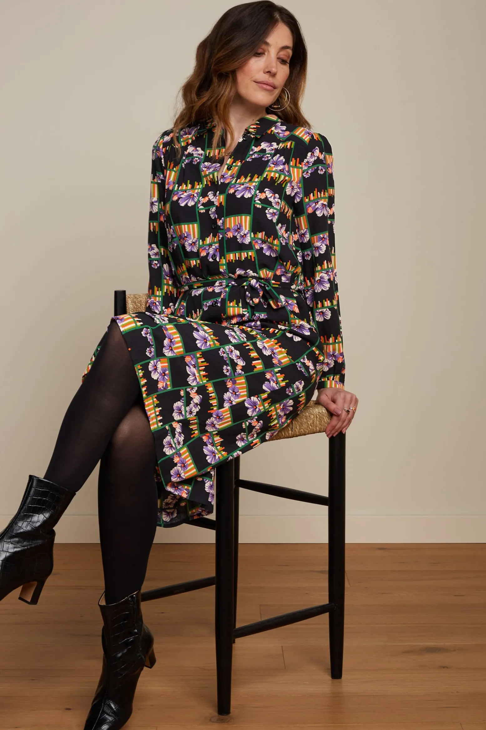 King Louie Jurken|Carina Dress Rebelle Black