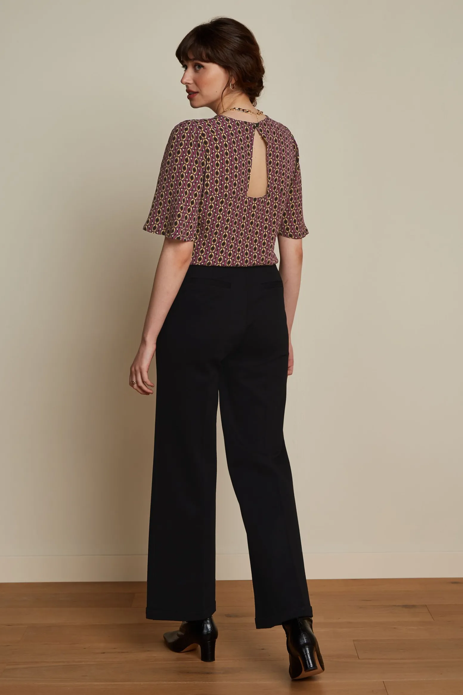 King Louie Broeken|Celi Sailor Pants Aurora Black