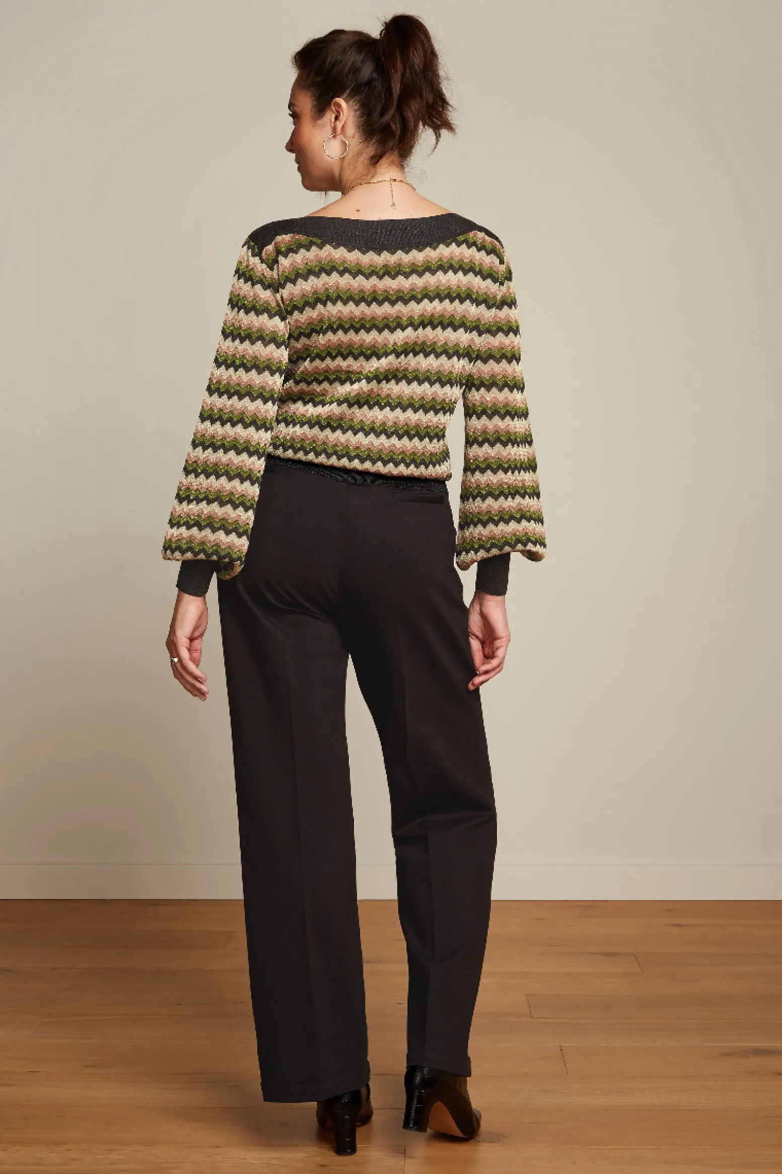 King Louie Broeken|Celi Sailor Pants Aurora Black
