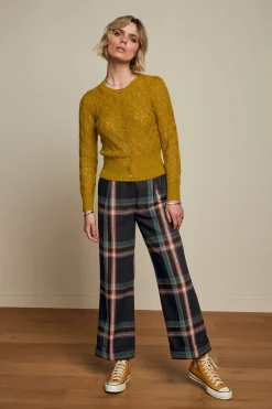 King Louie Broeken|Celia Pants Sera Check Black
