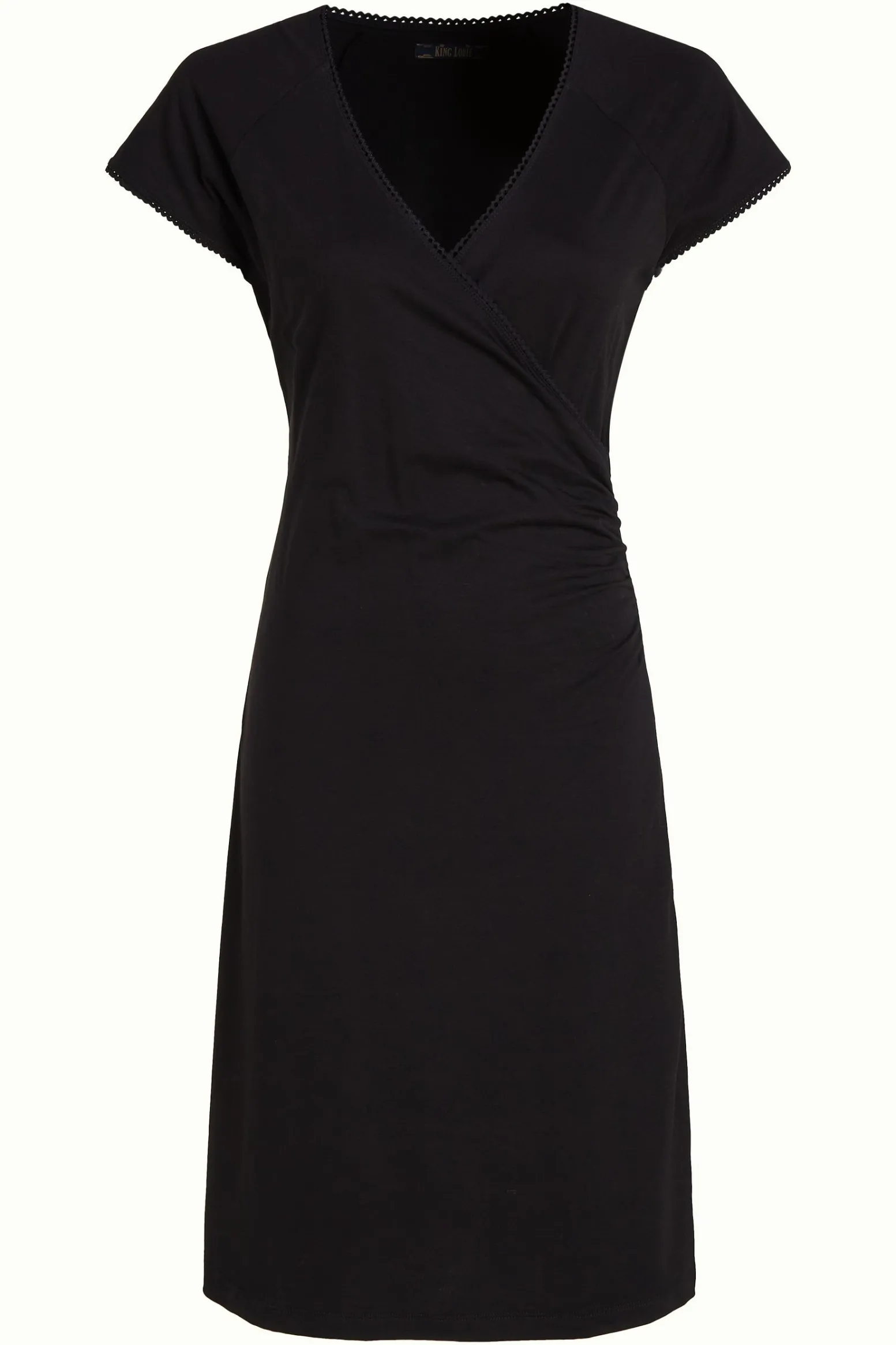 King Louie Jurken|Cross Dress Viscose Classic Black