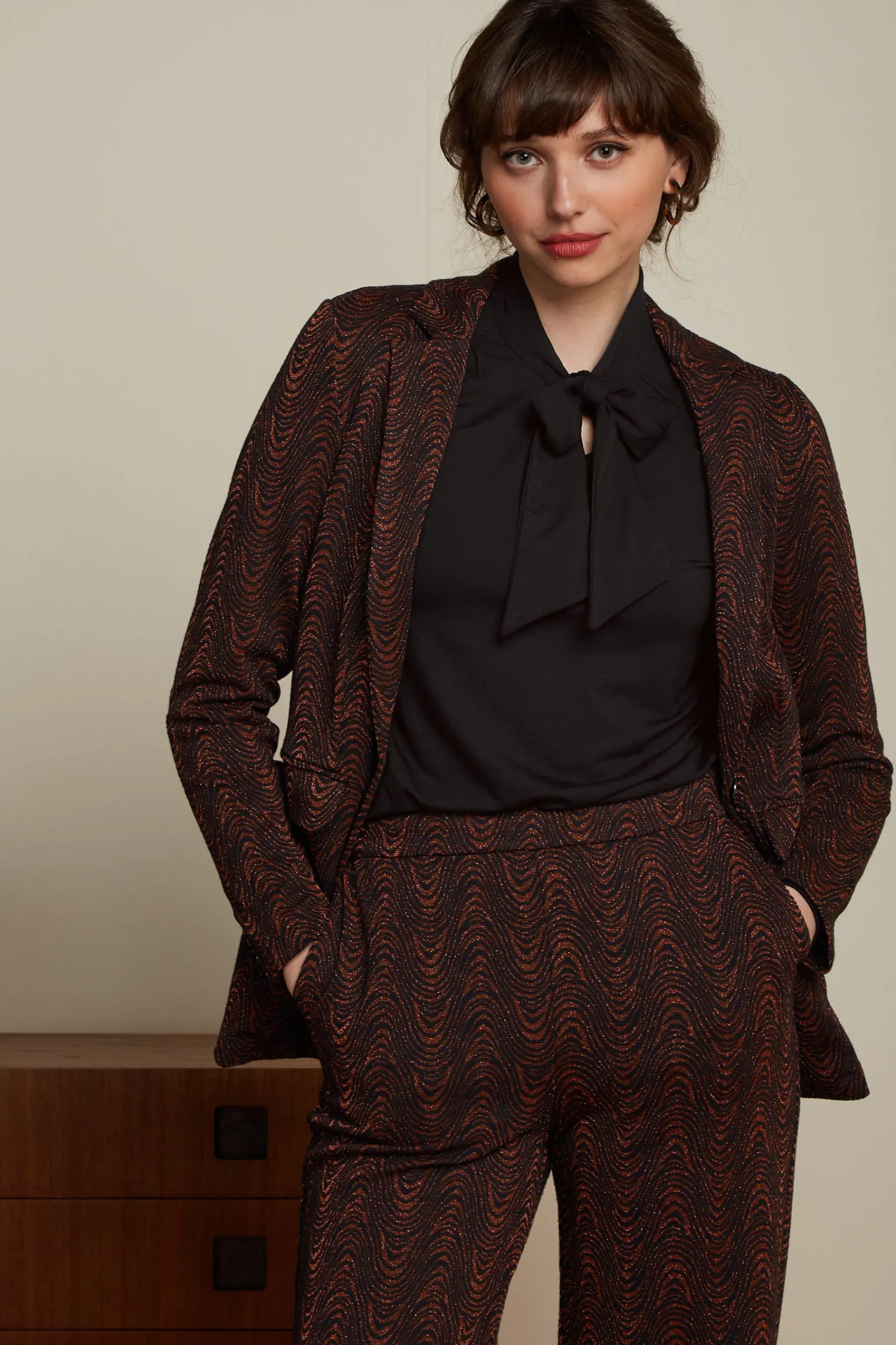 King Louie Jassen & Blazers|Daisy Blazer Long Tempest Cognac Orange