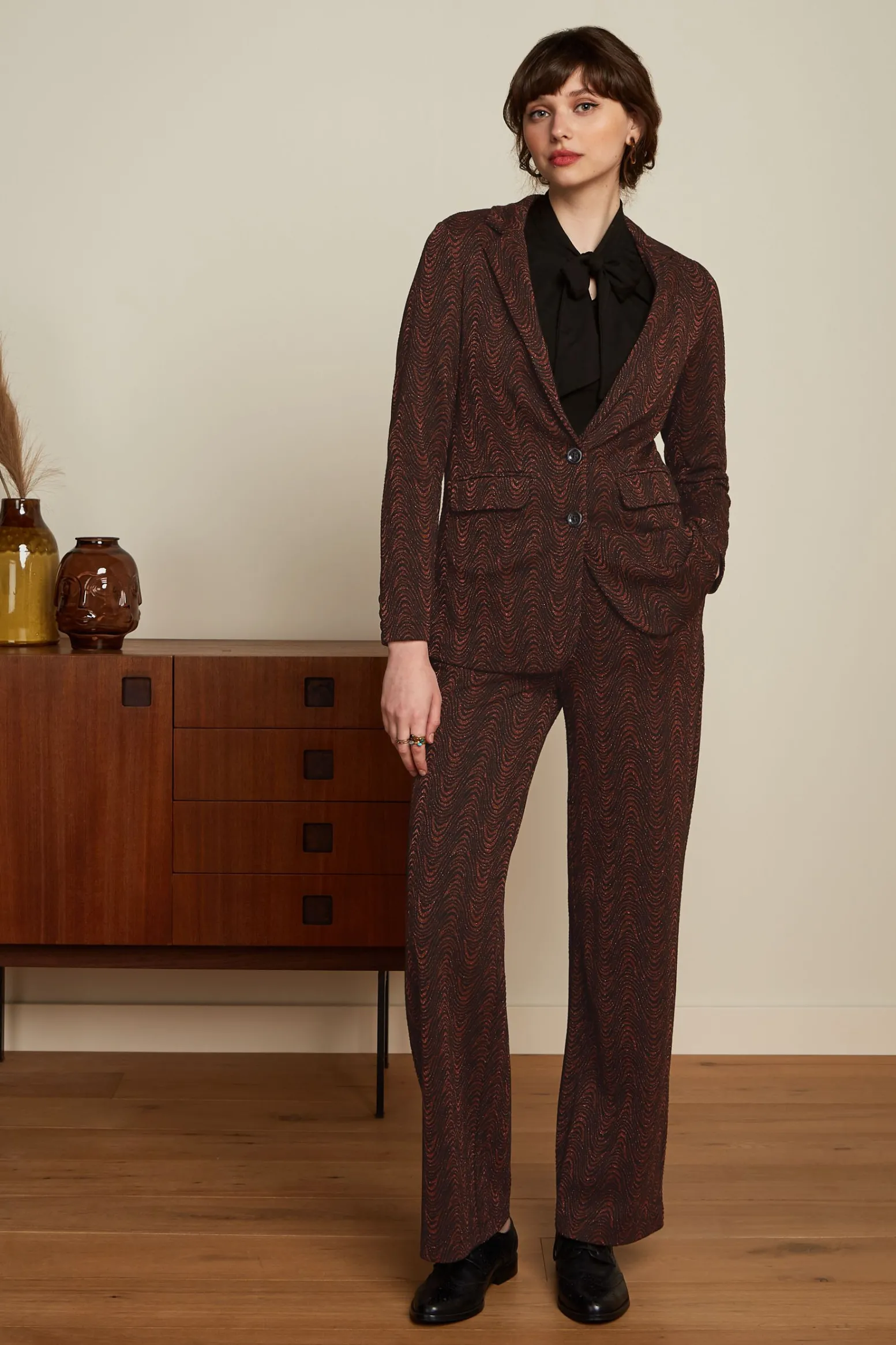 King Louie Jassen & Blazers|Daisy Blazer Long Tempest Cognac Orange