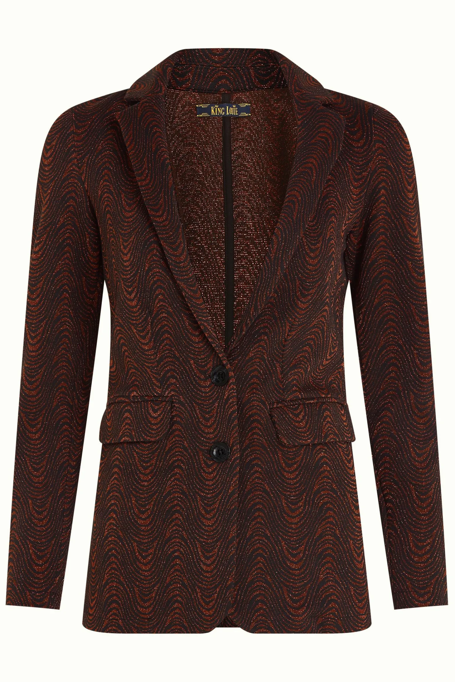 King Louie Jassen & Blazers|Daisy Blazer Long Tempest Cognac Orange