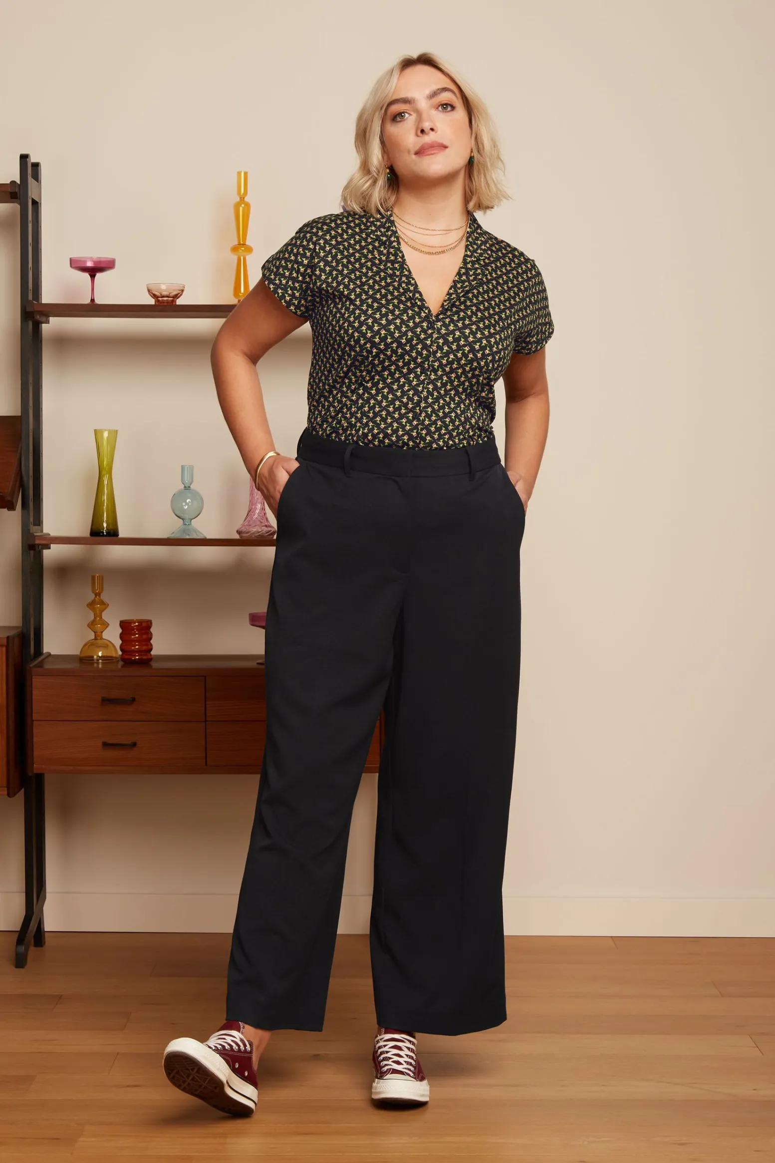 King Louie Blouses|Darcy Blouse Minerva Black