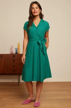 King Louie Jurken|Darcy Dress Zenni Eden Green