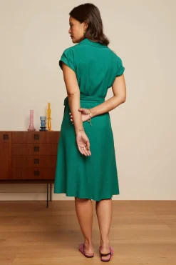 King Louie Jurken|Darcy Dress Zenni Eden Green