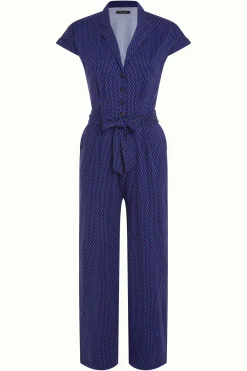 King Louie Jumpsuits|Darcy Jumpsuit Ditto Evening Blue