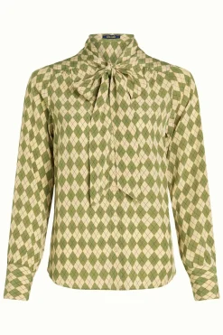 King Louie Blouses|Delia Blouse Farrow Guacemole